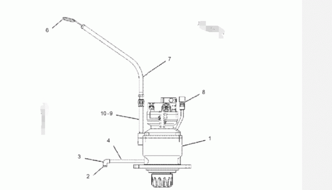 Excavator E308C Swing Reduction Gearbox 1719316