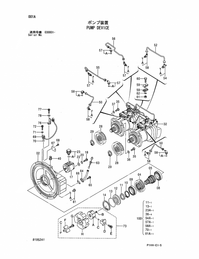 Excavator Hydraulic Pump ZX330 HPV145H Handok Hydraulic Main Pump