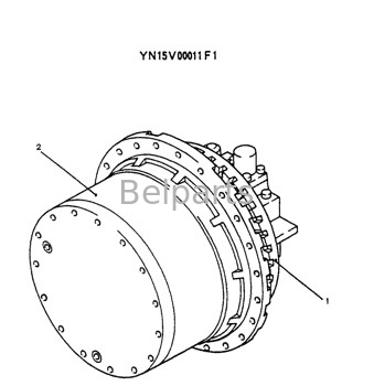 Excavator Parts Sk200-6e Hydraulic Final Drive For Kobelco YN15V00011F1 YN15V00011F3 YN15V00011F4