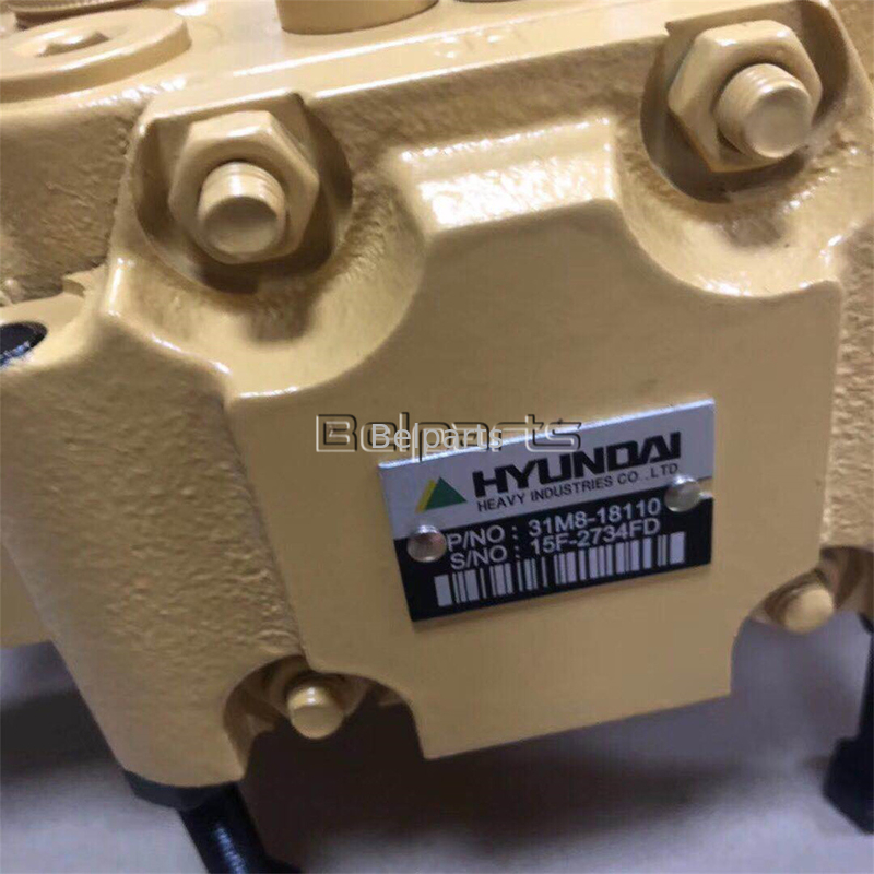Excavator Hydraulic R55-7 R60-7 Main Control Valve For Hyundai 31M8-19121 31M8-10110 31M8-10120