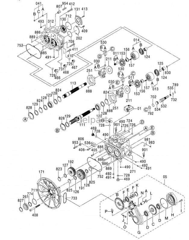 ZX470-5G Hydraulic Pump Belparts Excavator Main Pump For Hitachi 4633472 9184686