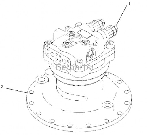 Swing Motor Assy Without Gearbox For Excavator E320D2 Hydraulic Swing Motor 334-9976 1588985