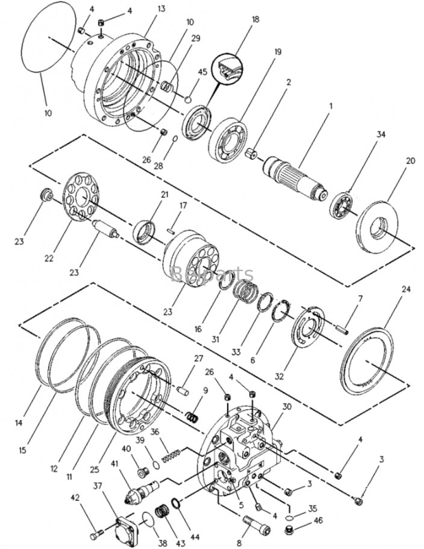 Belparts Excavator Travel Motor Assy For E315D Final Drive Assy 1026433 1076553