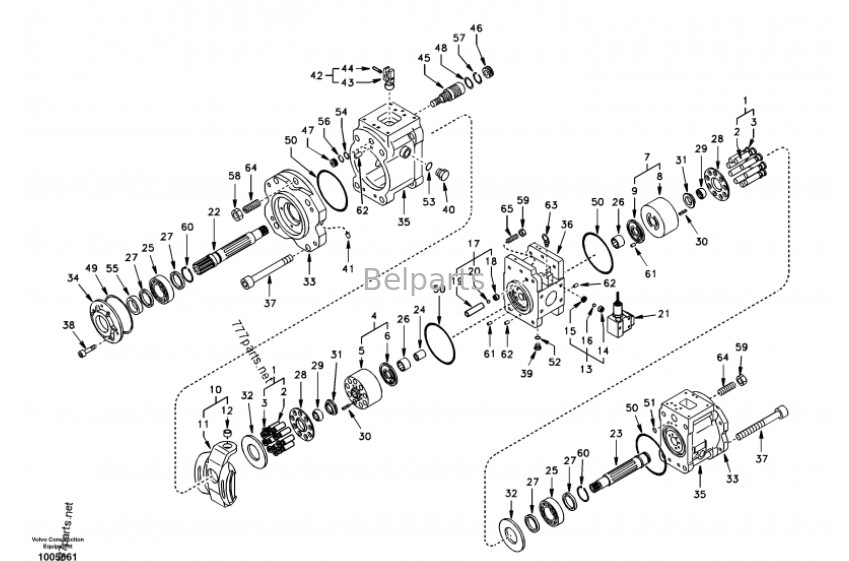 Volvo Excavator Parts Hydraulic Pump K3V112DT-9N-14Т ЕС210 SA1142-00012 For Volvo