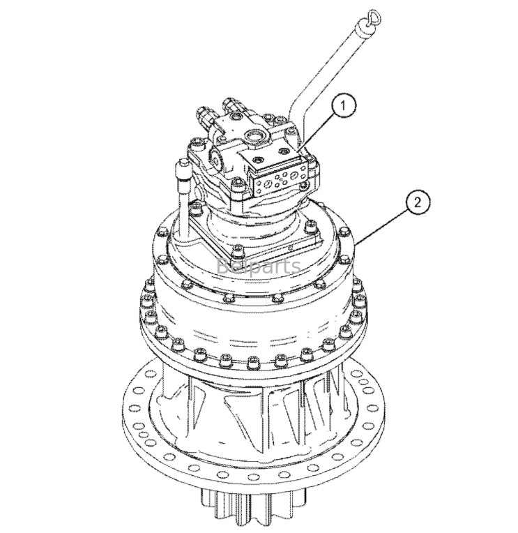 CA390F SWING GEARBOX 3789545 4512796 451-2796 For CAT 390F EXCAVATORS PARTS Hydraulic Swing Motor SWING REDUCTION GEAR