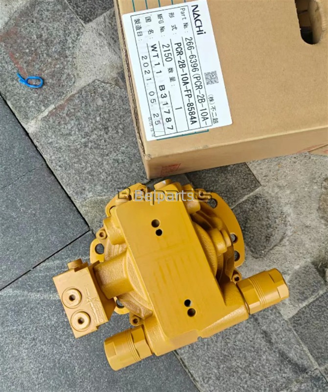 PCR-2B-10A-FP-8584A Nachi Swing Motor For CAT 304 304CR Excavator Part 266-6396 265-8752 Hydraulic Rotary Motor Device