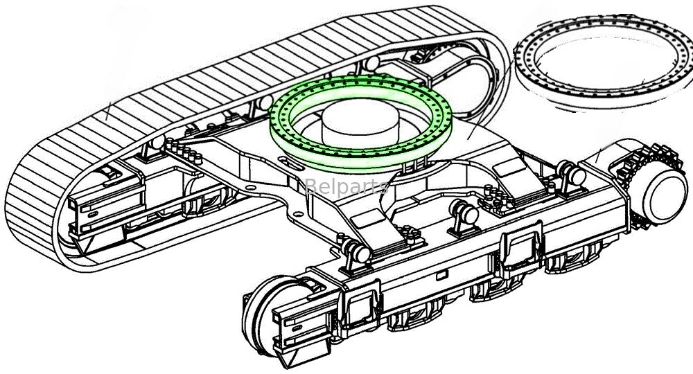 U48-4 Slewing Bearing for Kubota Excavator Spare Parts RD451-19110 Swing Circle Slew Ring Aftermarket