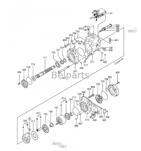 Hitachi ZX850-3 ZX850LC-3 ZX870H-3  ZX870R-3 ZX1800K-3 Main Hydraulic Pump  K3V280SH 9249784 9249785 4635787 4635645 For Excavator Spare Parts