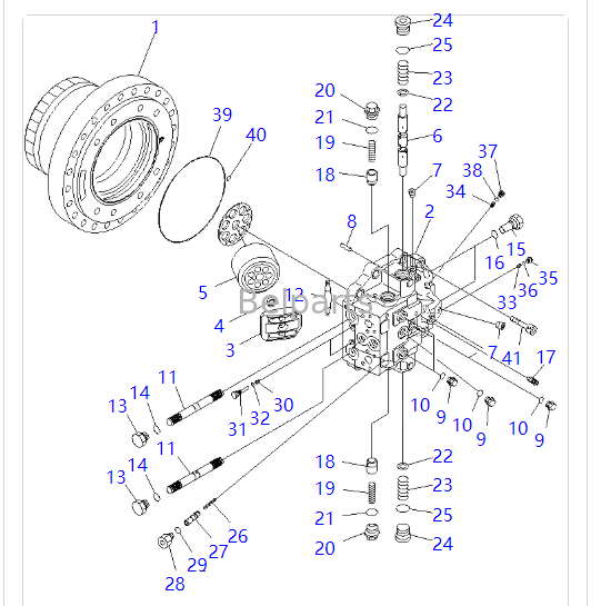 706-8J-01411 706-8J-01421 Travel Motor for PKOMATSU C390LC-10 PC400-7 PC400LC-7 PC400-8 PC400LC-8 Excavator Part Hydraulic Track Device