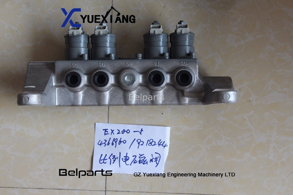 Excavator Construction Spare Parts 4366960 Solenoid Valve 9218244 EX200-5 EX200-3 EX200-2 EX200-1