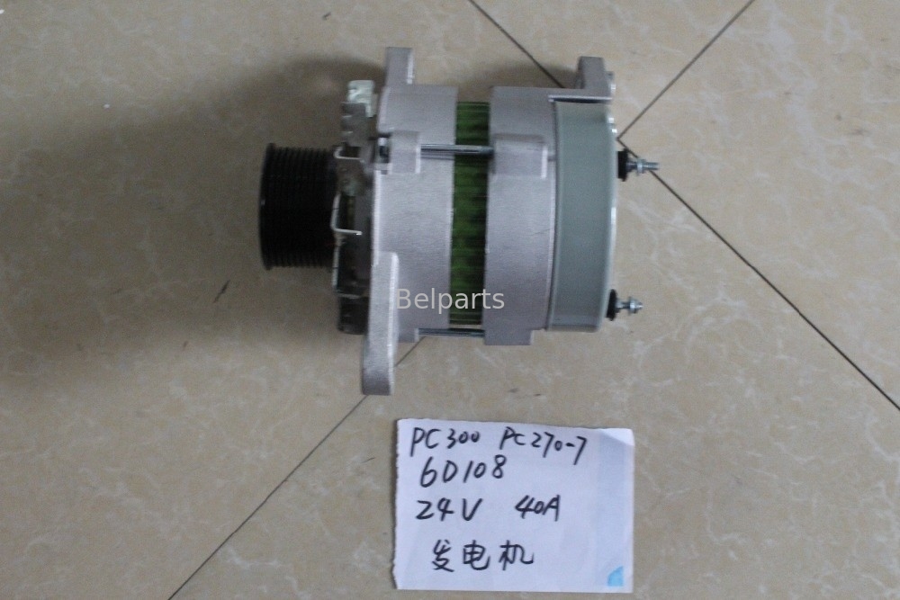 Belparts Excavator Parts PC300-6 PC270-7 PC300-5 PC300-7 Engine Alternator 6D108 600-821-6160 0-33000-6511 Generator