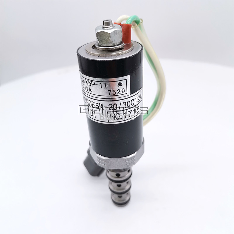 Small Hydraulic Excavator Parts SK200-5 12A-101 12A-111 G24D12 G24Y12 Main Pump Solenoid Valve