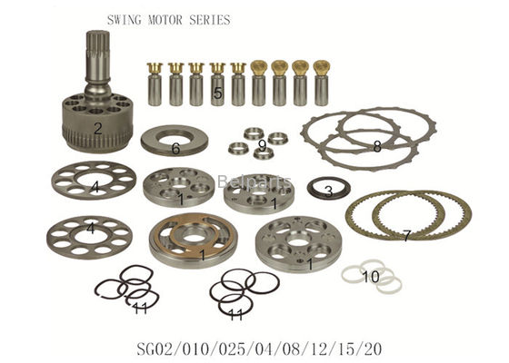 SH120-3/3A SG02/04/08/12/15 Swing Motor Assembly Hydraulic Replacement Parts LJ016070